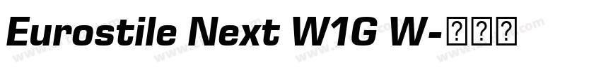 Eurostile Next W1G W字体转换